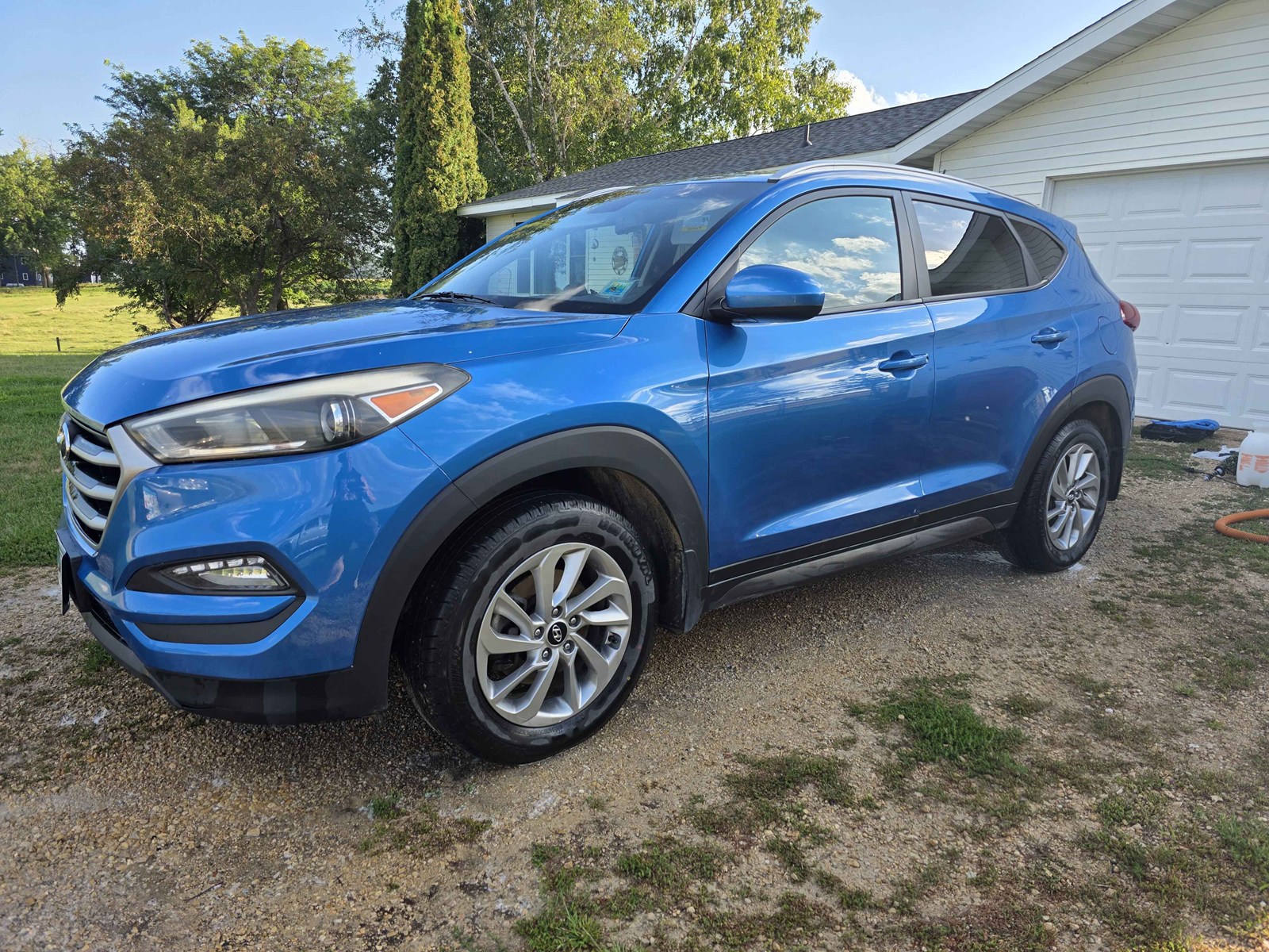 Blue SUV exterior after a Revival detail